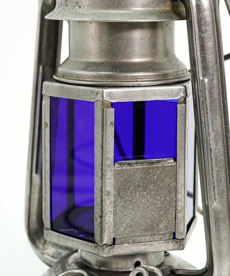 MEVA 863 hexagon Navy glas 1950's ~