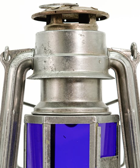 MEVA 863 hexagon Navy glas 1950's ~