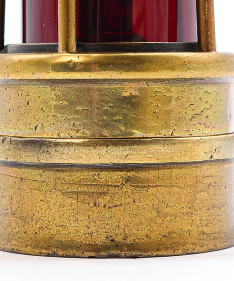 ACROYD & BEST LTD MORLEY LEEDS ENGLAND HAIL WOODS MPROVED LAMP  Red Globe
