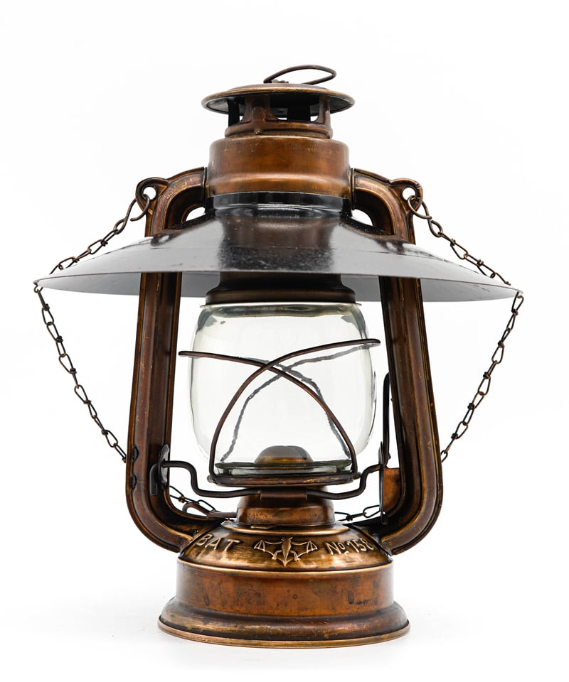 ★１点だけ BAT No.158 BATELA オールコッパー 銅製 シェード付 003 アウトドア・釣り・旅行用品 ☆1点だけ BAT No.158 BATELA