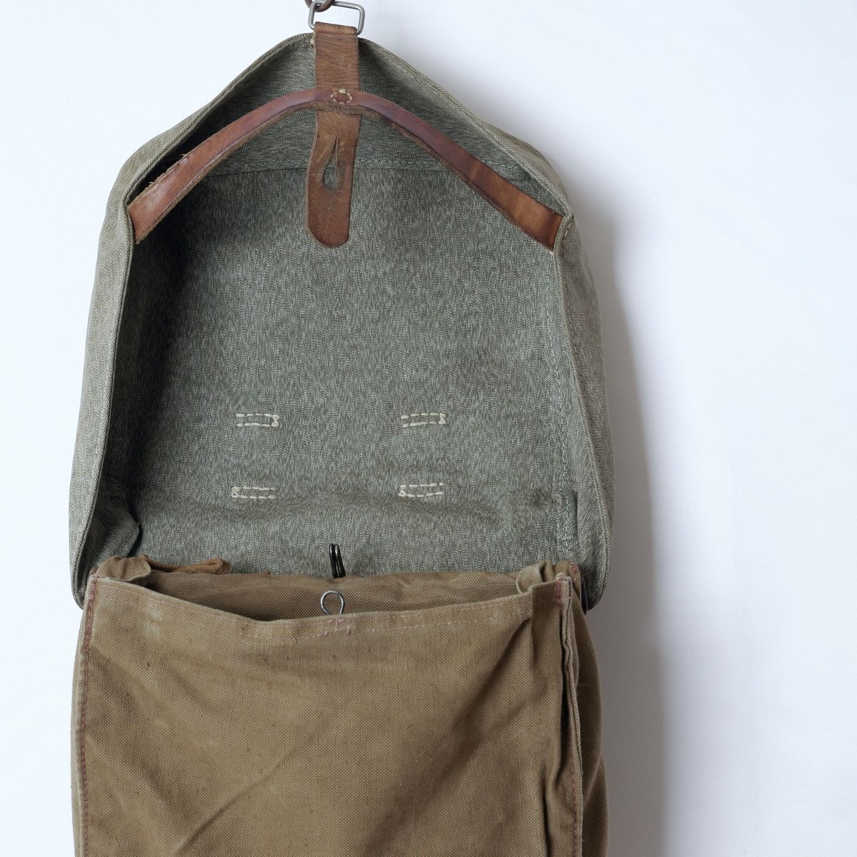 swiss army bread bag salt and pepper 1966 | 森の古