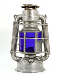 MEVA 863 hexagon Navy glas 1950's ~