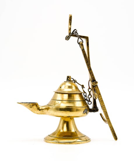 Brass plating Oil Lamp