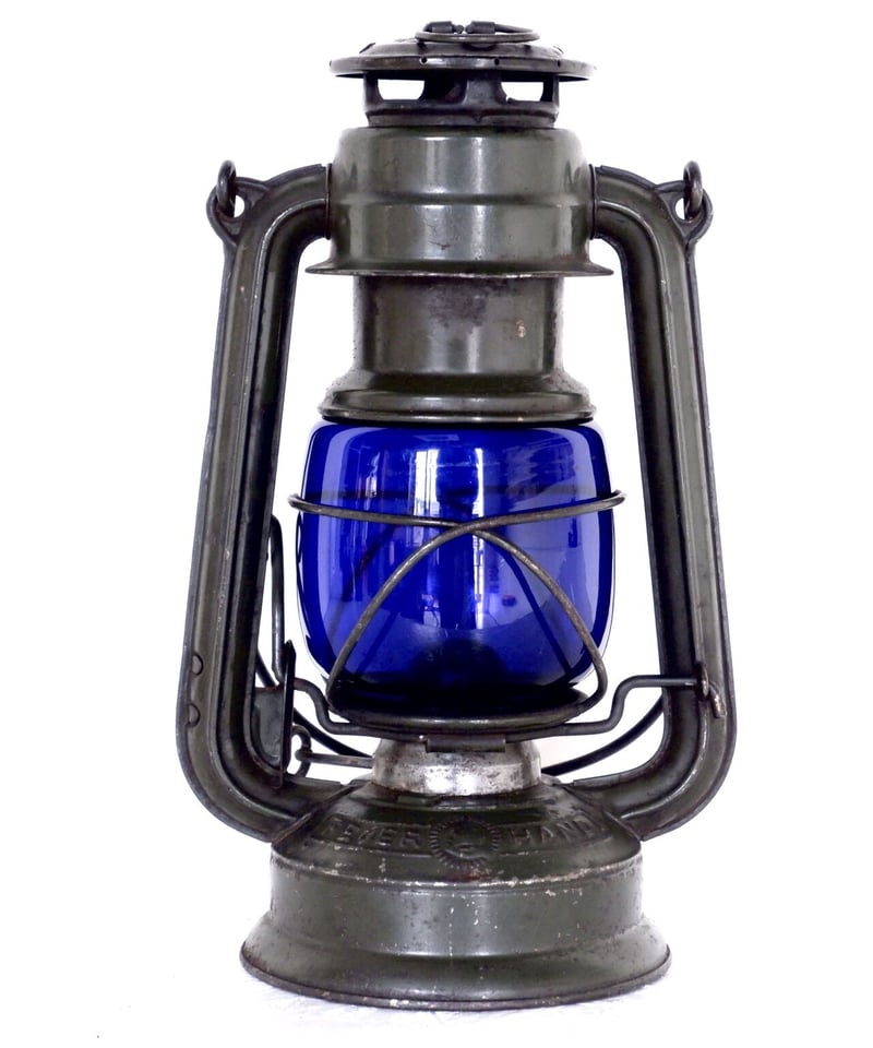 ライト・ランタン feuerhand 275 stk DBP AUER GLAS 稀少 FEUERHAND 275 StK STURMKAPPE | Oldman's lantern