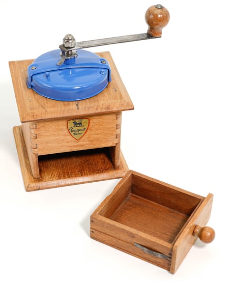 Peugeot Wooden coffee mill 1940s -