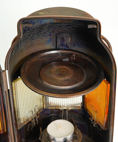 FEUERHAND Candle Lantern Copper plated model 50's