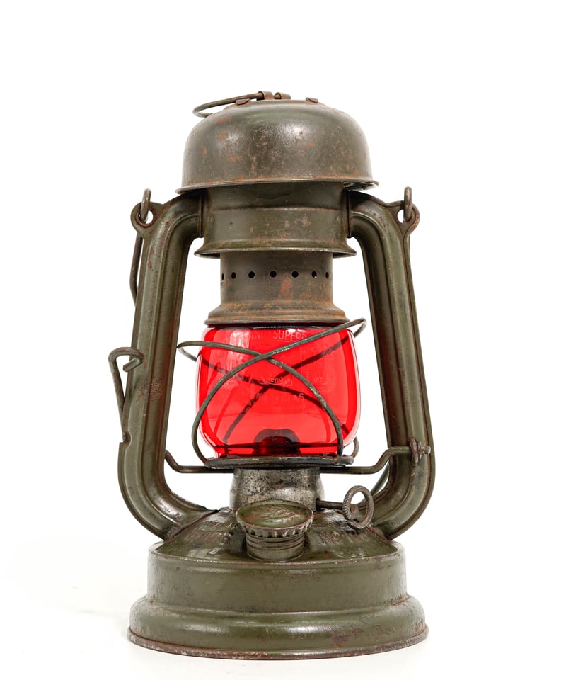ライト・ランタン FEUERHAND 176e olive drab Red Globe FEUERHAND 176e olive drab red globe 40's - | 森の