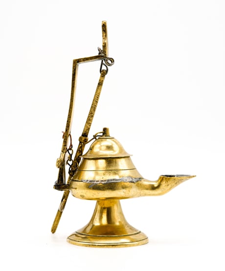 Brass plating Oil Lamp