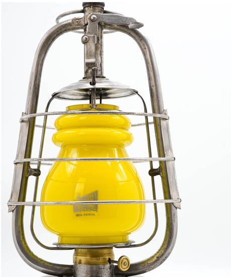 EGLOFF & CIE TURGI SUISSE  HELVETIA Clear and Yellow Globe  1930's 〜 1942's