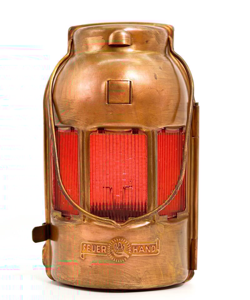 FEUERHAND Candle Lantern Copper plated model 50
