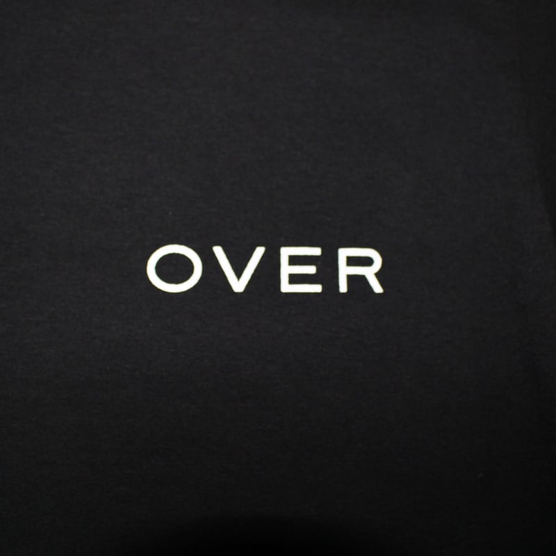 インクジェットプリントTシャツ「O」ブラック XLsize | OVER STORE
