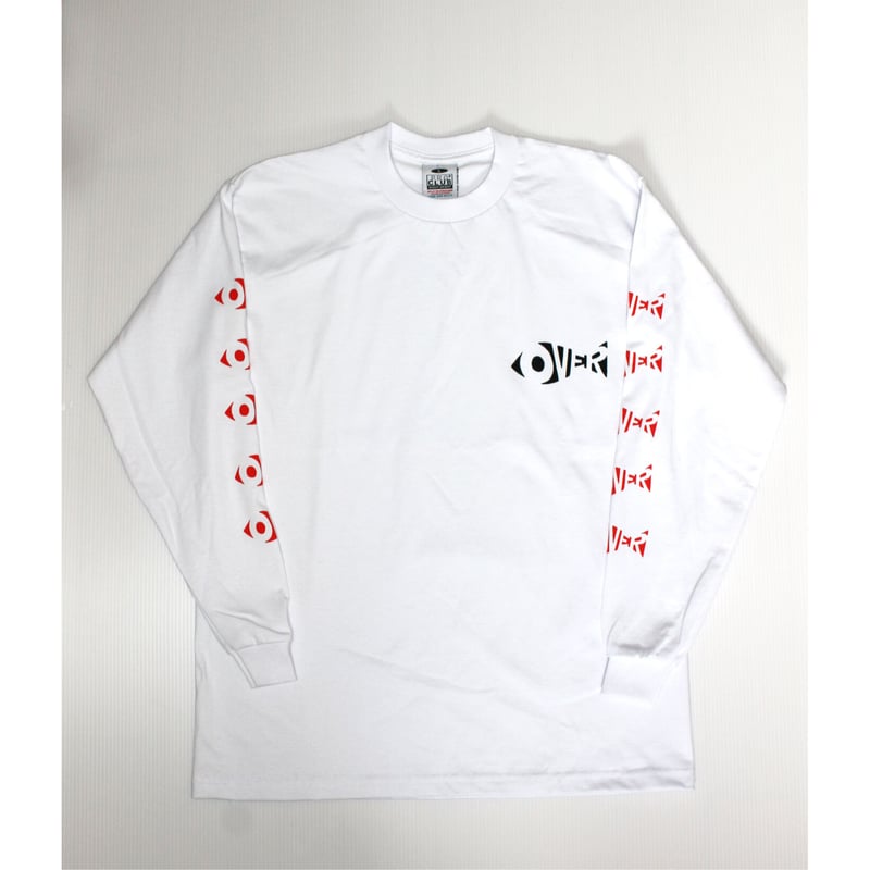 手刷りプリントロングスリーブTシャツ「スイミー」ホワイトXL