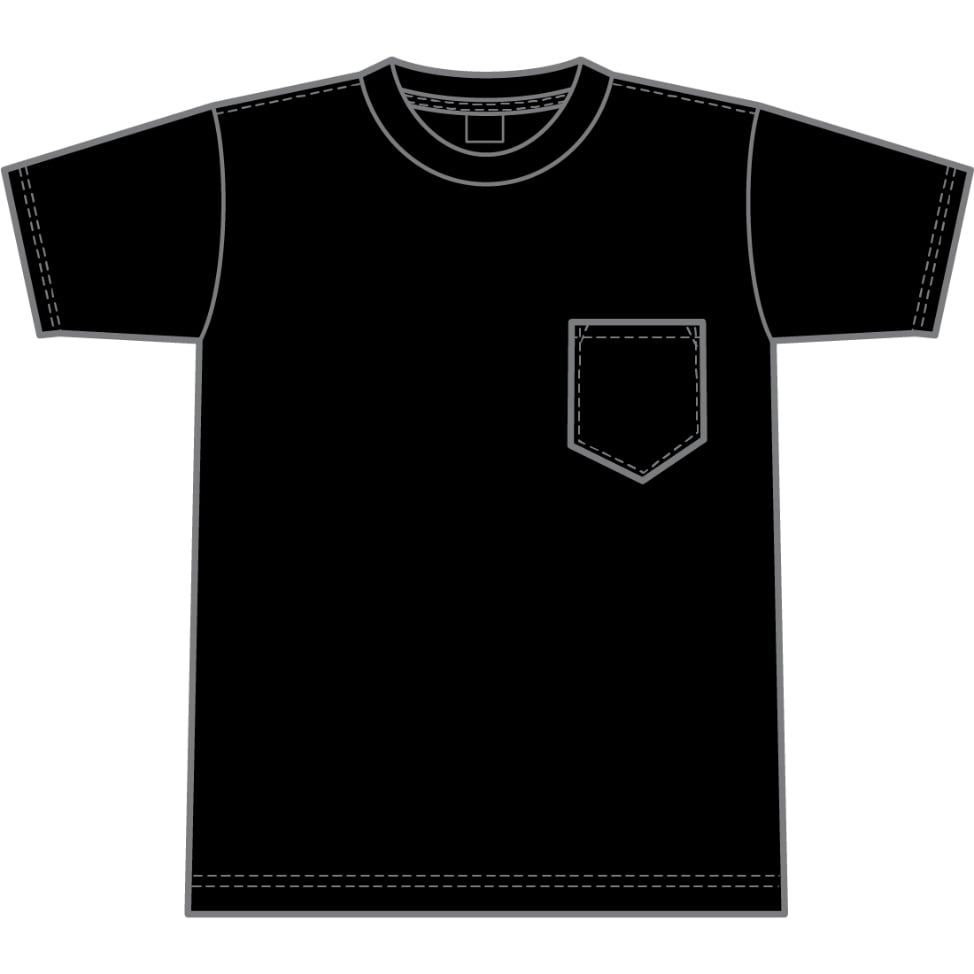 READYMATE ブラック Tシャツ ポケット付き READYMATE ブラック Tシャツ ポケット付き SHELTECHポケットTシャツ