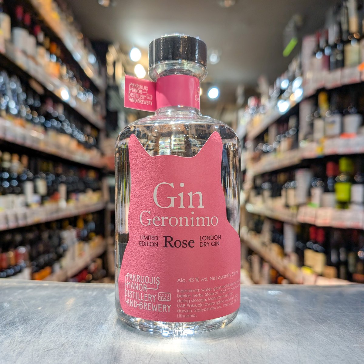 ジン ジェロニモ ローズ［正規］ 43度／500ml ※箱無し | ガソスタハセガワ
