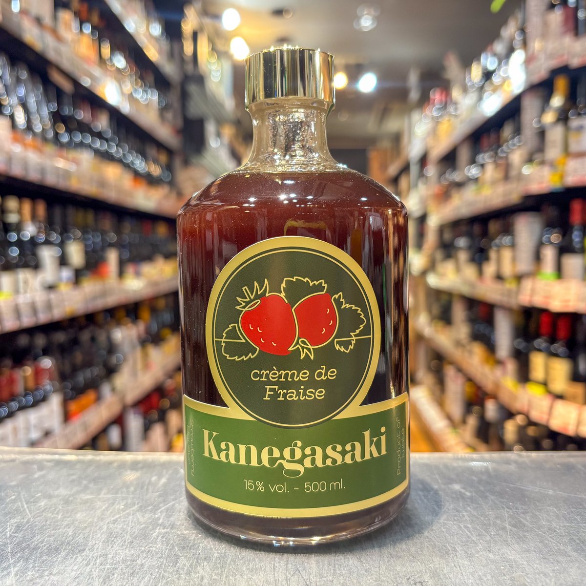 金ケ崎薬草酒造 Kanagasaki creme de Fraise - クレーム・ド・フ