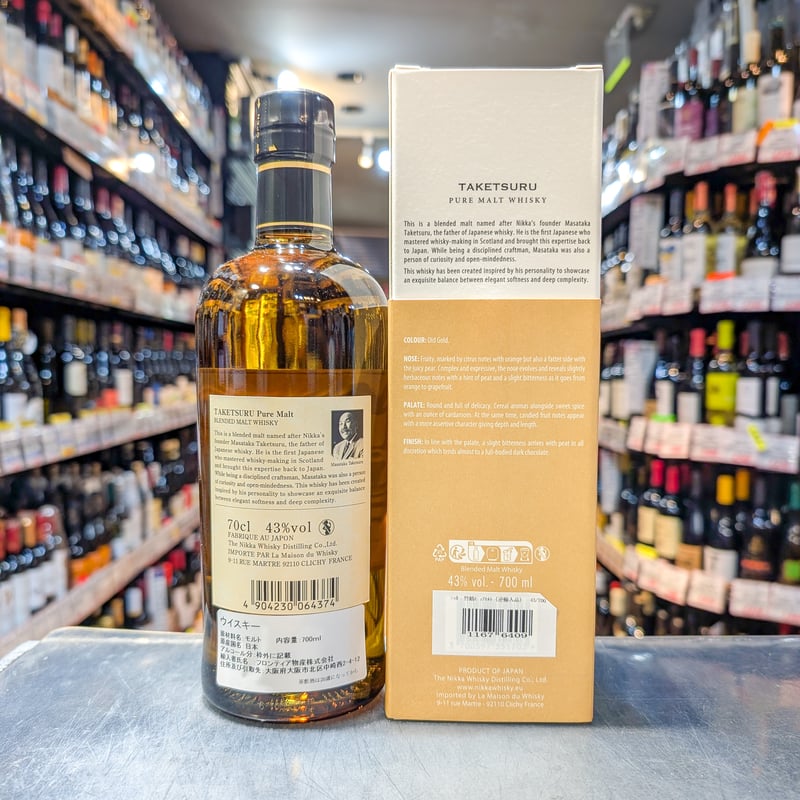 ニッカ 竹鶴ピュアモルト［海外流通逆輸入品］ 43度／700ml ※箱付き