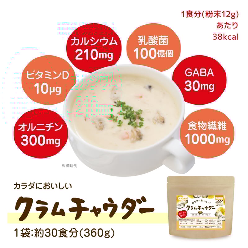 CELLDIA クラムチャウダー 20食分 CELLDIA クラムチャウダー 20食分