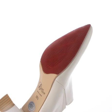 オールウェザーポインテッドヒールブーティ/All weather pointed heel booties L0080 (OFF WHITE）