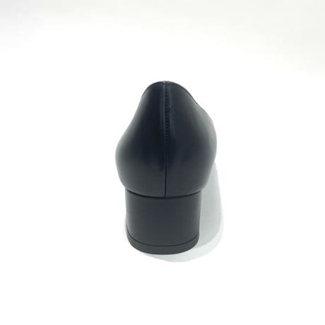 アーモンドトゥローヒールパンプス/Almond toe low heel pumps L0266 (BLACK)