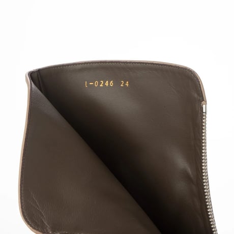 ポインテッドフロントジップショートブーツ/ Pointed front zip short boots L0246（BEIGE）