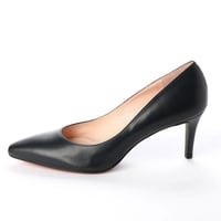 ロングノーズヒールパンプス/ Long nose heel pumps L0200 (BLACK）