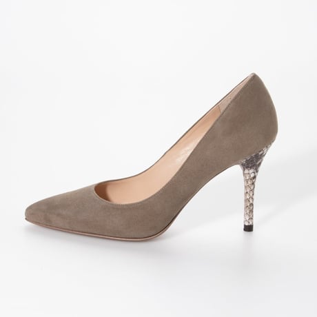 パイソンピンヒールパンプス  / Python pin heel pumps L0209 (OAK/S）