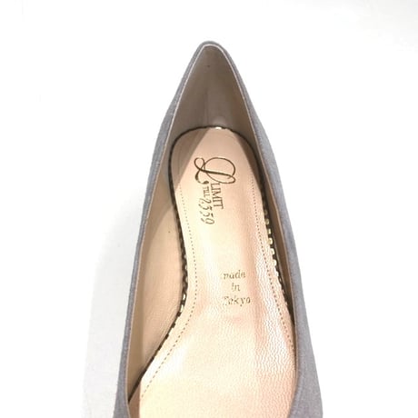 アーモンドトゥローヒールパンプス/Almond toe low heel pumps L0266 (L.GRAY/S)