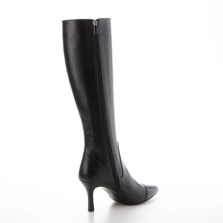 ポインテッドトゥロングブーツ/Pointed toe long boots L0232（BLACK）