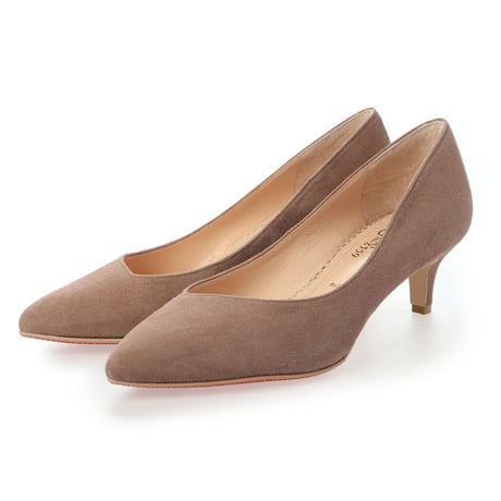 バイアスカットヒールパンプス / Bias cut heel pumps L0203 (OAK/S）