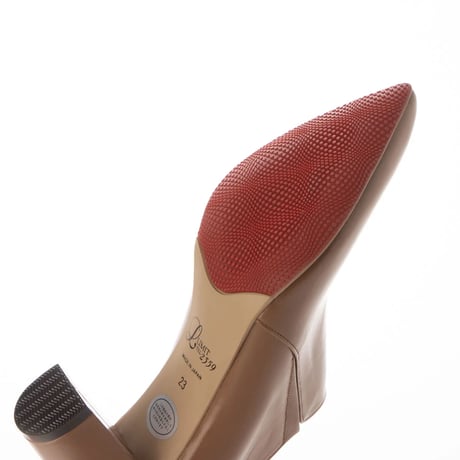 オールウェザーポインテッドヒールブーティ/All weather pointed heel booties L0080 (BROWN）
