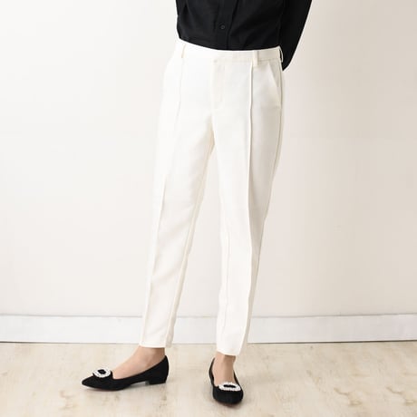 ビジューバックルフラットシューズ / Bijou buckle flat shoes L0223（BLACK/S）
