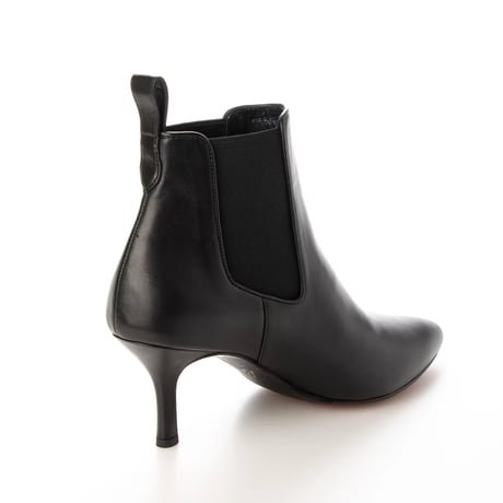 オールウェザーポインテッドサイドゴアショートブーツ/All weather pointed side gore short boots L0230 (BLACK)