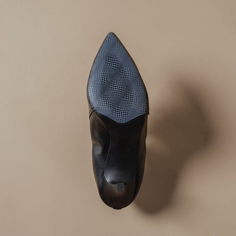チェーンデザインシャーリングヒールパンプス/Pointed Toe Ring Chain Design Shirring Heel Pumps L0236（BROWN）