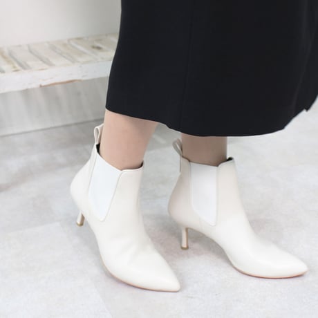 オールウェザーポインテッドサイドゴアショートブーツ/All weather pointed sidegore short boots L0230(OFFWHITE)