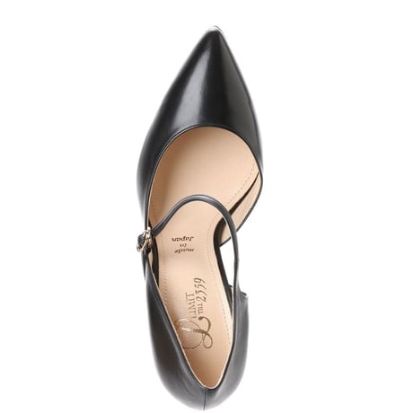 バイアスストラップパンプス/ Bias strap pumps L0164 (BLACK）