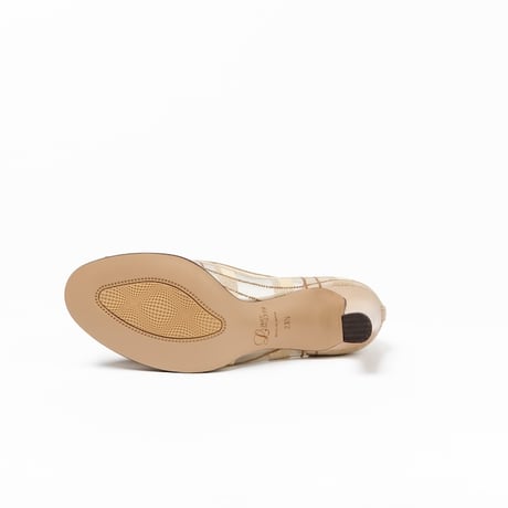 プレートチュールラウンドパンプス/Plate Tulle Round Pumps L0292 (BEIGE)