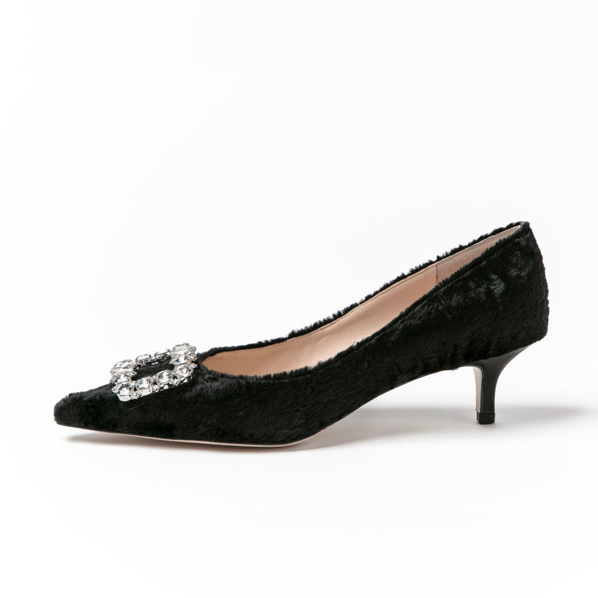 ビジューバックルポインテッドパンプス / Bijou buckle pointed pumps