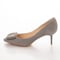 ビジューバックルヒールパンプス / Bijou buckle heel pumps L0221（L.GRAY/S）