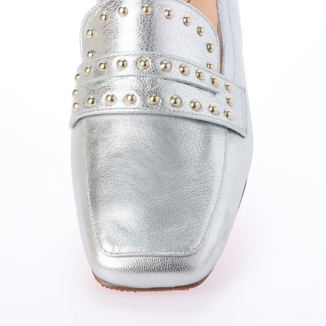 スタッズローファーシューズ / Studs loafers shoes L0206 （SILVER）