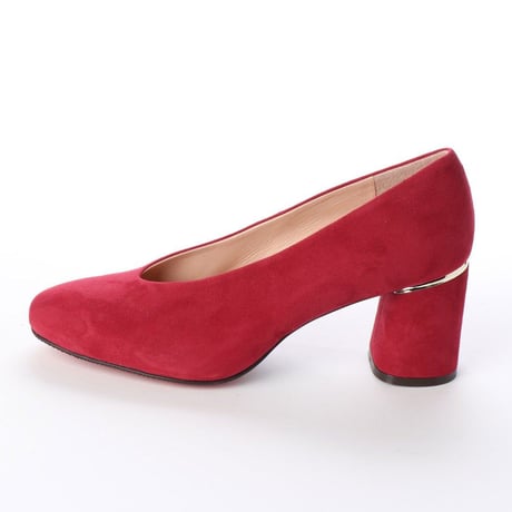 スクエアチャンキーヒールパンプス/ Square Chunky Heel Pumps L0202（WINE）