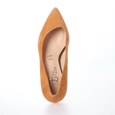 バイアスカットヒールパンプス / Bias cut heel pumps L0203 (CAMEL/S）