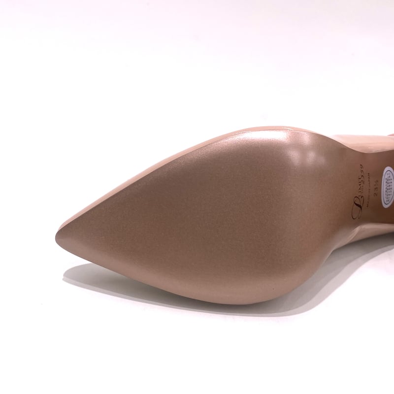 ポインテッドトゥエナメルヒールパンプス/Pointed toe enamel heel pum