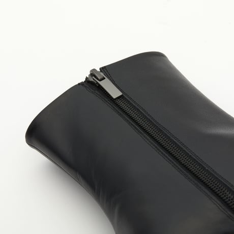 メタルモチーフポインテッドショートブーツ/metal motif Pointed Short Boots L0285（BLACK）