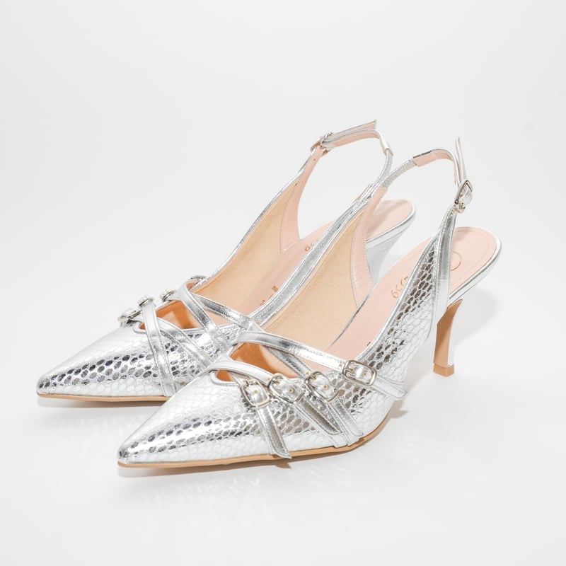 フォーストラップハイヒールバックスリング/ Four straps high heel sli