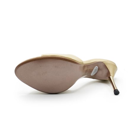 スパイクヒールミュールサンダル/Spike heel mule sandals L0217 (L.BEIGE/E）