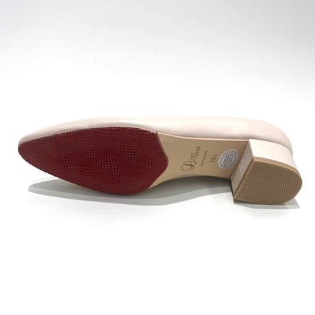 アーモンドトゥローヒールパンプス/Almond toe low heel pumps L0266 (IVORY)