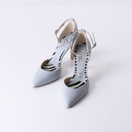 セパレーツストラップヒールパンプス / Separates strap heel pumps L0215 （BLUE GRAY）
