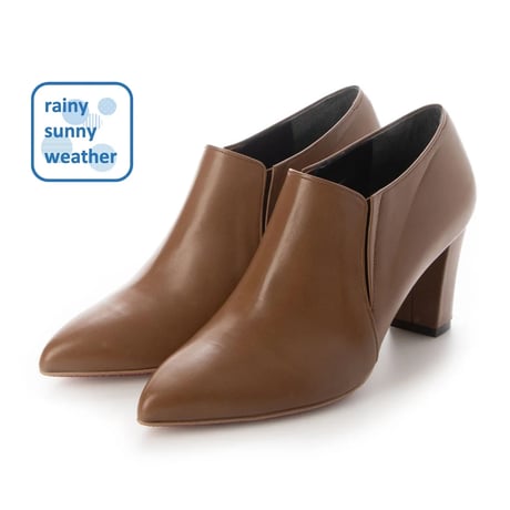 オールウェザーポインテッドヒールブーティ/All weather pointed heel booties L0080 (BROWN）