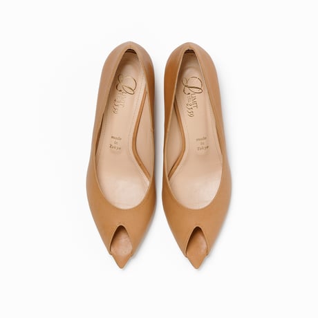 ピープトゥヒールパンプス/Peep Toe Heel Pumps L0289 (BEIGE)