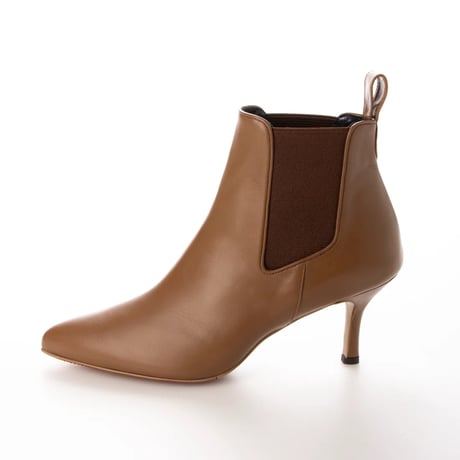 オールウェザーポインテッドサイドゴアショートブーツ/All weather pointed side gore short boots L0230 (BROWN)